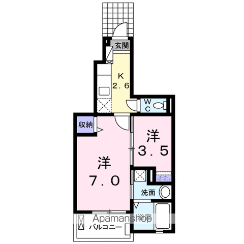ACROSS・BENーHの間取り写真