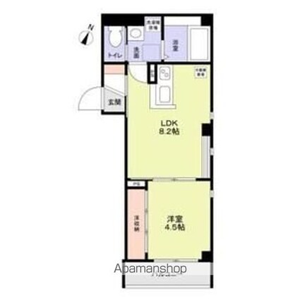ソルテ西小岩[1LDK/31.84m2]の間取図