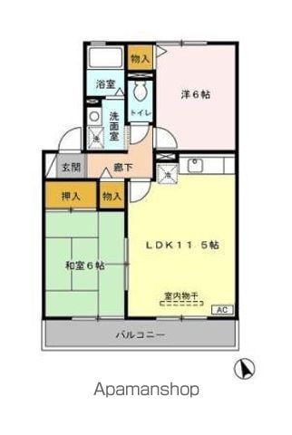 ホリーランドIIの間取り写真