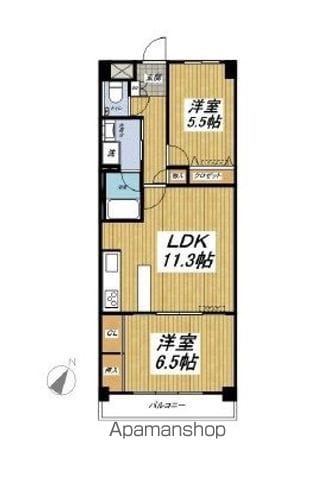 クリア氷川台の間取り写真