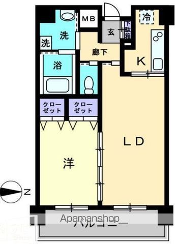 アルファレガロ栗林の間取り写真