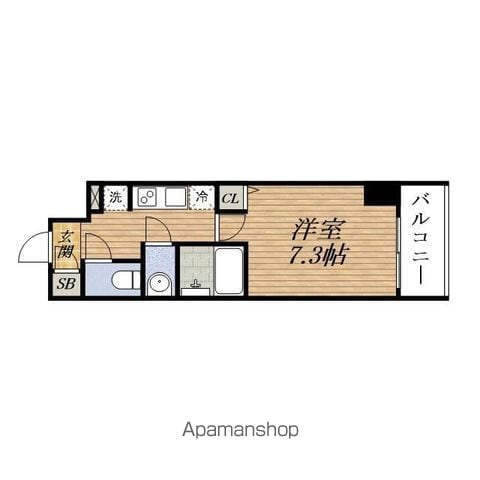 TOPAZ江坂の間取り写真
