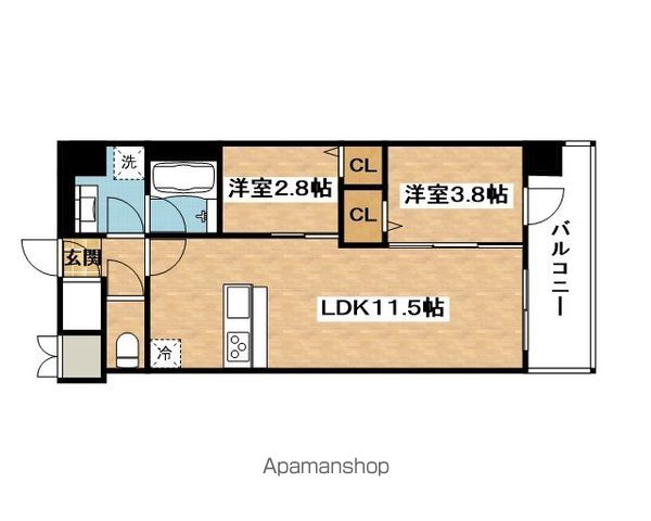 スプランディッド大阪EASTの間取り写真