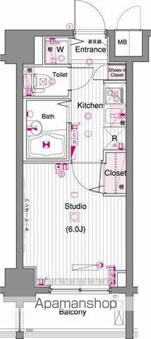 ガーラ・シティ門前仲町の間取り