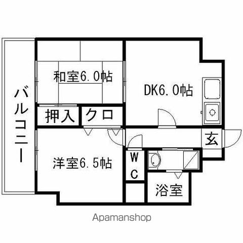 【モア・フィールド箱崎Ⅱの間取り】