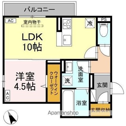 Ｄーｒｅｓｉｄｅｎｃｅ東川口Ｎ[1LDK/40.7m2]の間取図