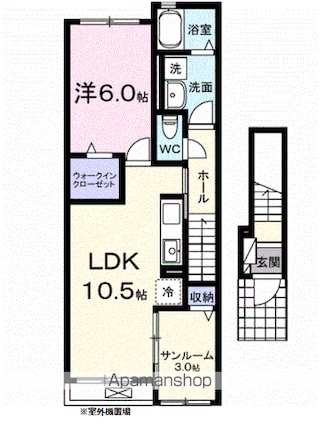 フォーマルハウト[1LDK/48.92m2]の間取図