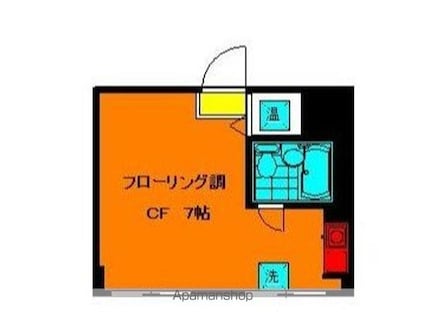 東京都新宿区新宿７丁目[1R/16.14m2]の間取図