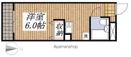 東京都昭島市松原町１丁目[1K/20.81m2]の間取図