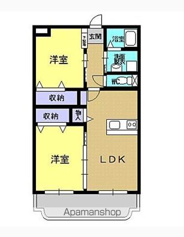 【神栖市大野原のマンションの間取り】