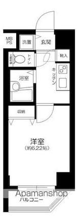 ユーコート上池袋[1K/20.65m2]の間取図