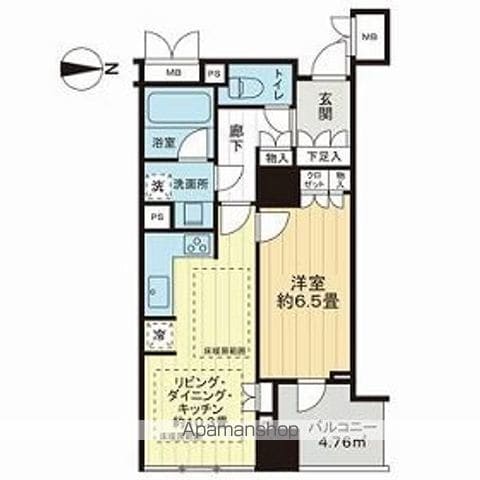 淀屋橋アップルタワーレジデンスの間取り写真