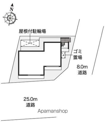 レオパレスラ　メイジュときわ台[1K/20.81m2]の配置図