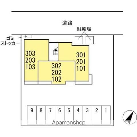 フルールヴェール 301 ｜ 東京都羽村市神明台１丁目21-2（賃貸アパート2LDK・3階・57.55㎡） その17