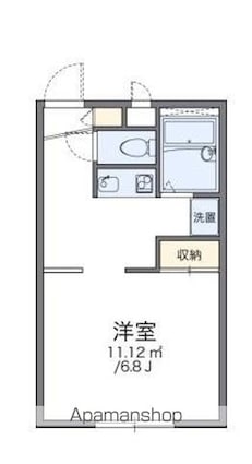 レオパレスクラウド[1K/23.18m2]の間取図