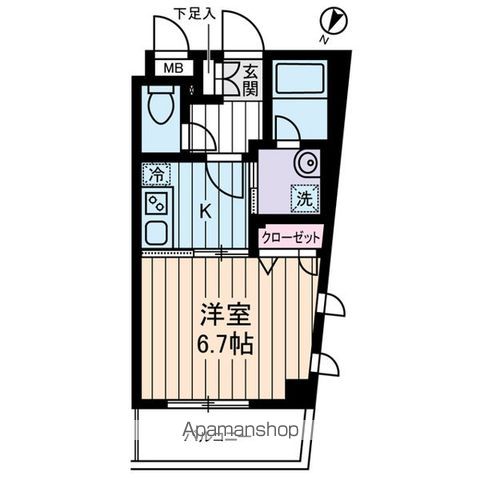 クオーレ西新宿の間取り写真