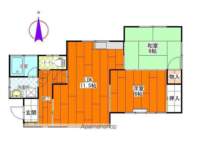 【古屋梅ノ木住宅の間取り】