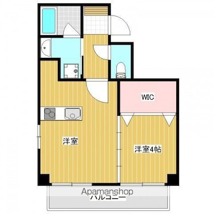 青柳屋ビル[1LDK/36.38m2]の間取図