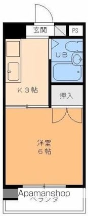 エクシード緑町[1K/18.17m2]の間取図