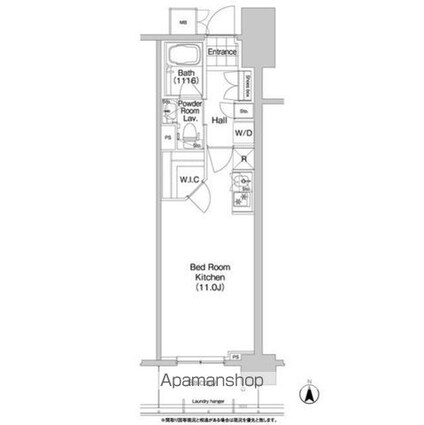 コンフォリア秋葉原ＥＡＳＴ[1R/30.34m2]の間取図