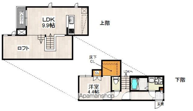 CB千鳥ルフランの間取り写真