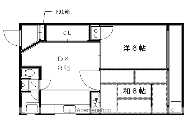 小山マンションの間取り写真