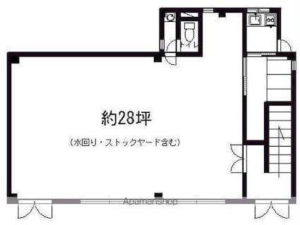 長野県松本市深志２丁目[事務所/100.7m2]の間取図