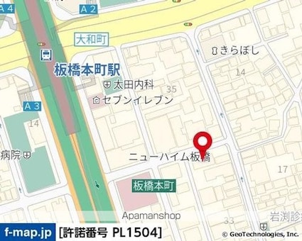 シルフィード板橋本町[1K/18.63m2]の周辺