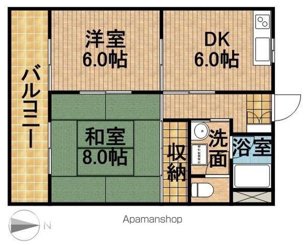 マンションロジュマンIIの間取り写真