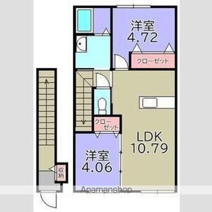 グッドライフステージ清水[2LDK/47.92m2]の間取図