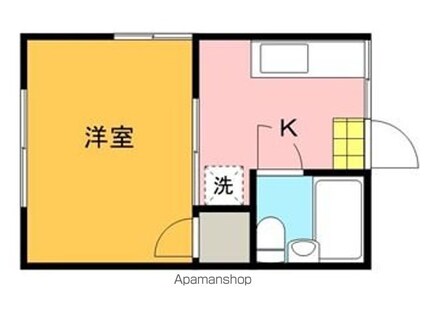 広島県広島市西区井口４丁目[1K/19.44m2]の間取図