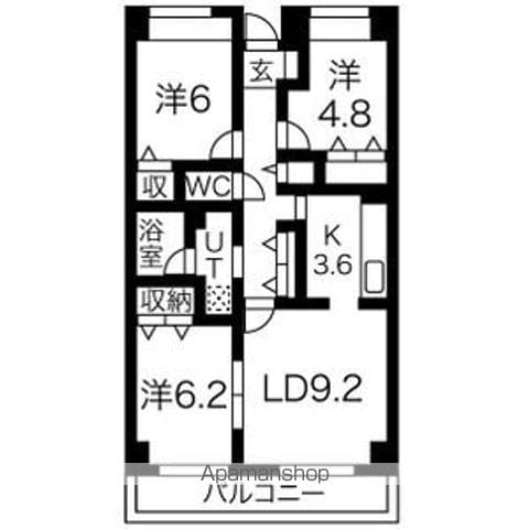 【目黒本町マンションの間取り】