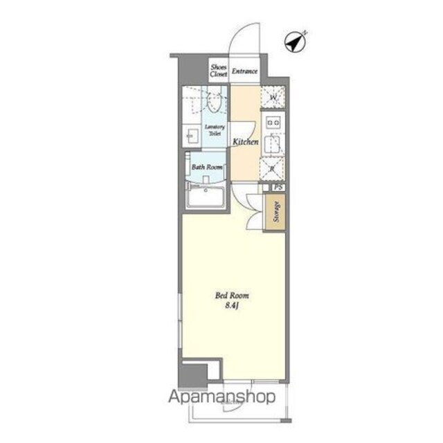 エトワール駒沢大学[1K/25.29m2]の間取図