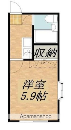 プリマベーラ[1K/13m2]の間取図