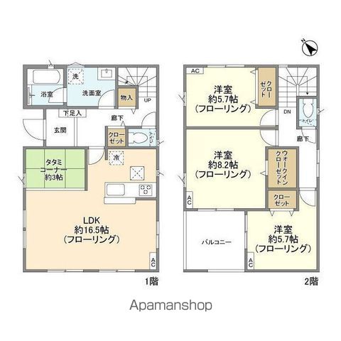 ＫＯＬＥＴ柏塚崎０２の間取り