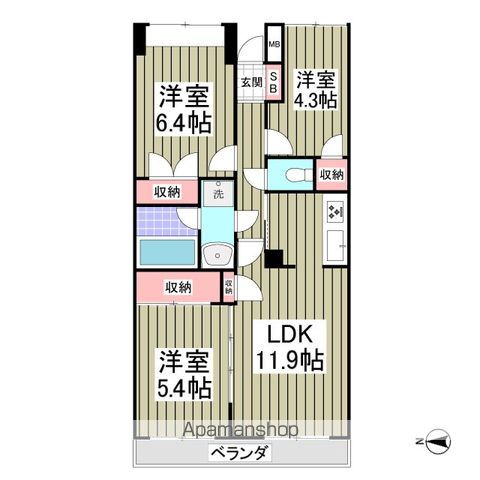 四つ木パーク・ホームズの間取り