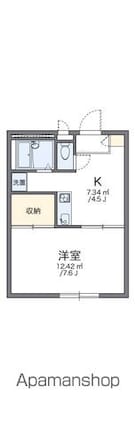 レオパレス韮崎[1K/28.98m2]の間取図