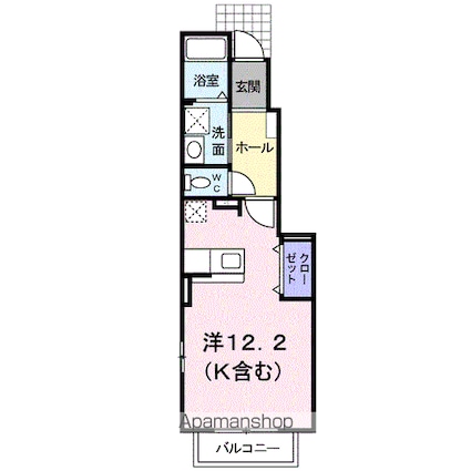 フォーゲルＡ[1R/32.9m2]の間取図