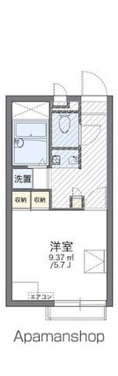 レオパレスシェ　ヴー[1K/20.28m2]の間取図