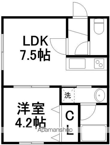 アズーリ中の島壱番館の間取り写真