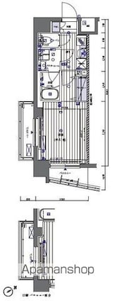メインステージ板橋本町[1K/25.92m2]の間取図