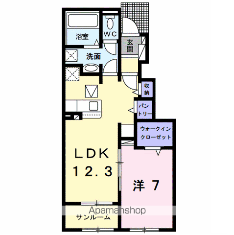 【ブライト　コート　Ｄの間取り】