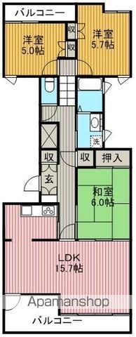 NS ハイムの間取り写真
