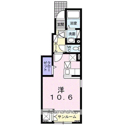 レジェンド　バレー　Ａ[1R/32.23m2]の間取図