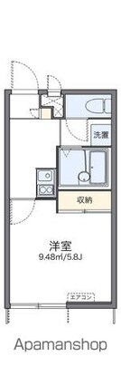 レオパレスＳｍｉｌｅ　Ｌｉｆｅ[1K/20.28m2]の間取図
