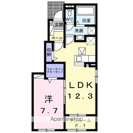 グランミラージュ[1LDK/50.14m2]の間取図