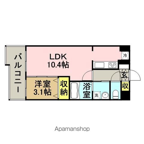 レジディア博多東の間取り