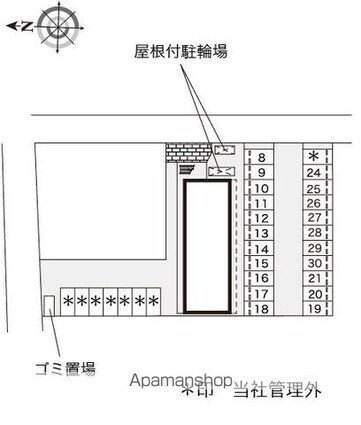 レオパレスカサ　エスペランサ[1K/23.18m2]の配置図