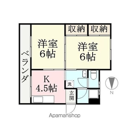 Ｒｉｏ　Ｌａｇｕｎａ[2K/43.74m2]の間取図