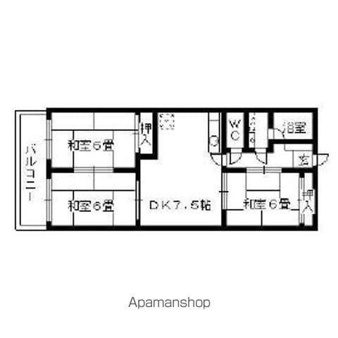 和白ハイツ 203 ｜ 福岡県福岡市東区和白５丁目15-5（賃貸マンション3DK・2階・61.60㎡） その2